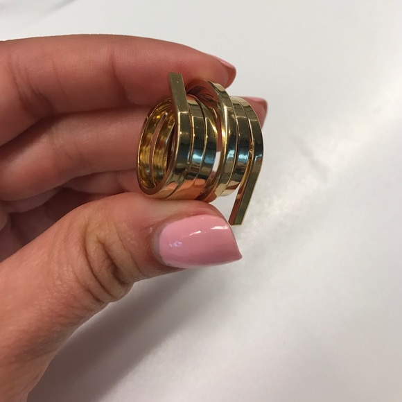 Gold plated metal ring - Picture 3 of 4