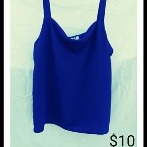 Blue Silk Top