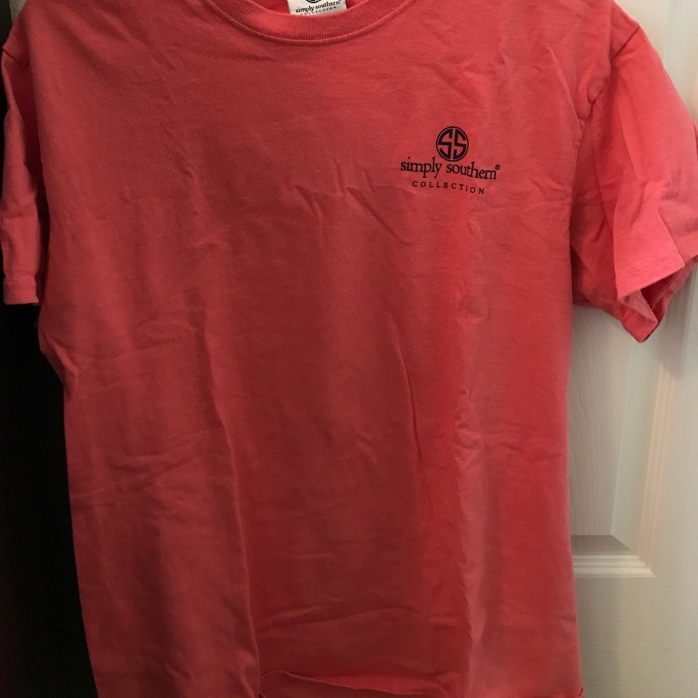 Coral simply southern tee