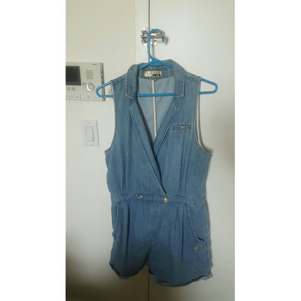 TopShop Denim Romper US 8, UK 12