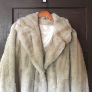 French vintage faux fur coat