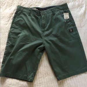 Men's Green Volcom Shorts