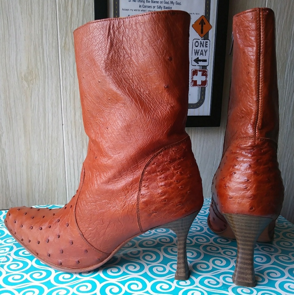 Authentic Ostrich Boots