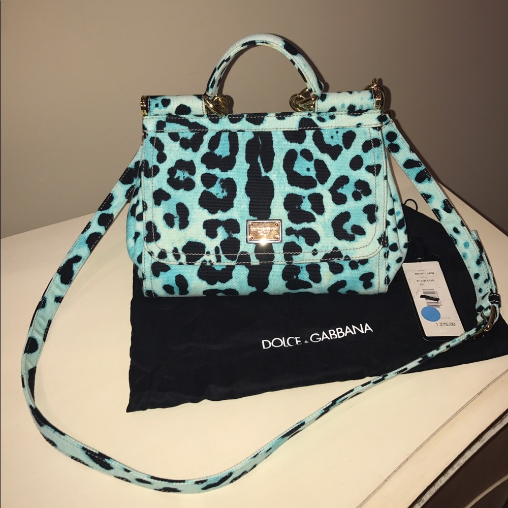 Dolce Gabbana Siciliy blue Denim Bag Crossbody