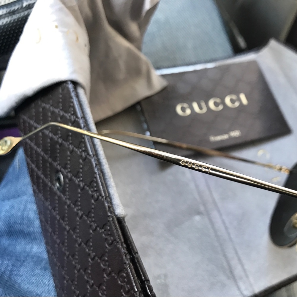 AUTHENTIC GUCCI AVIATOR SUNGLASSES