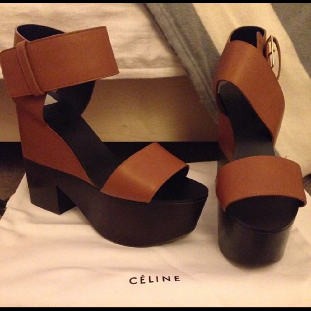 Celine Wood Covered Platforms