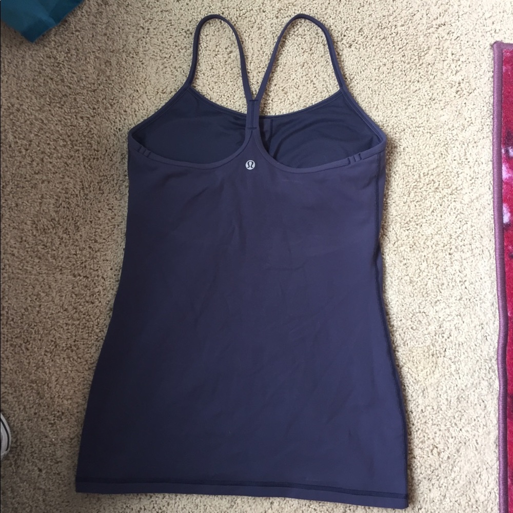 Navy Lululemon Power Y Tank Top