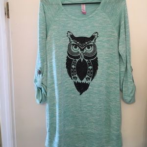 Owl sweater top