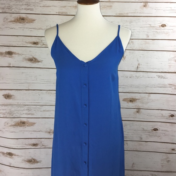 Topshop Dresses & Skirts - Topshop Button Strappy Midi Slipdress