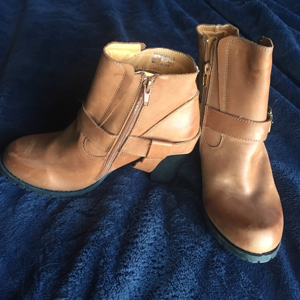 ZType Cognac Booties
