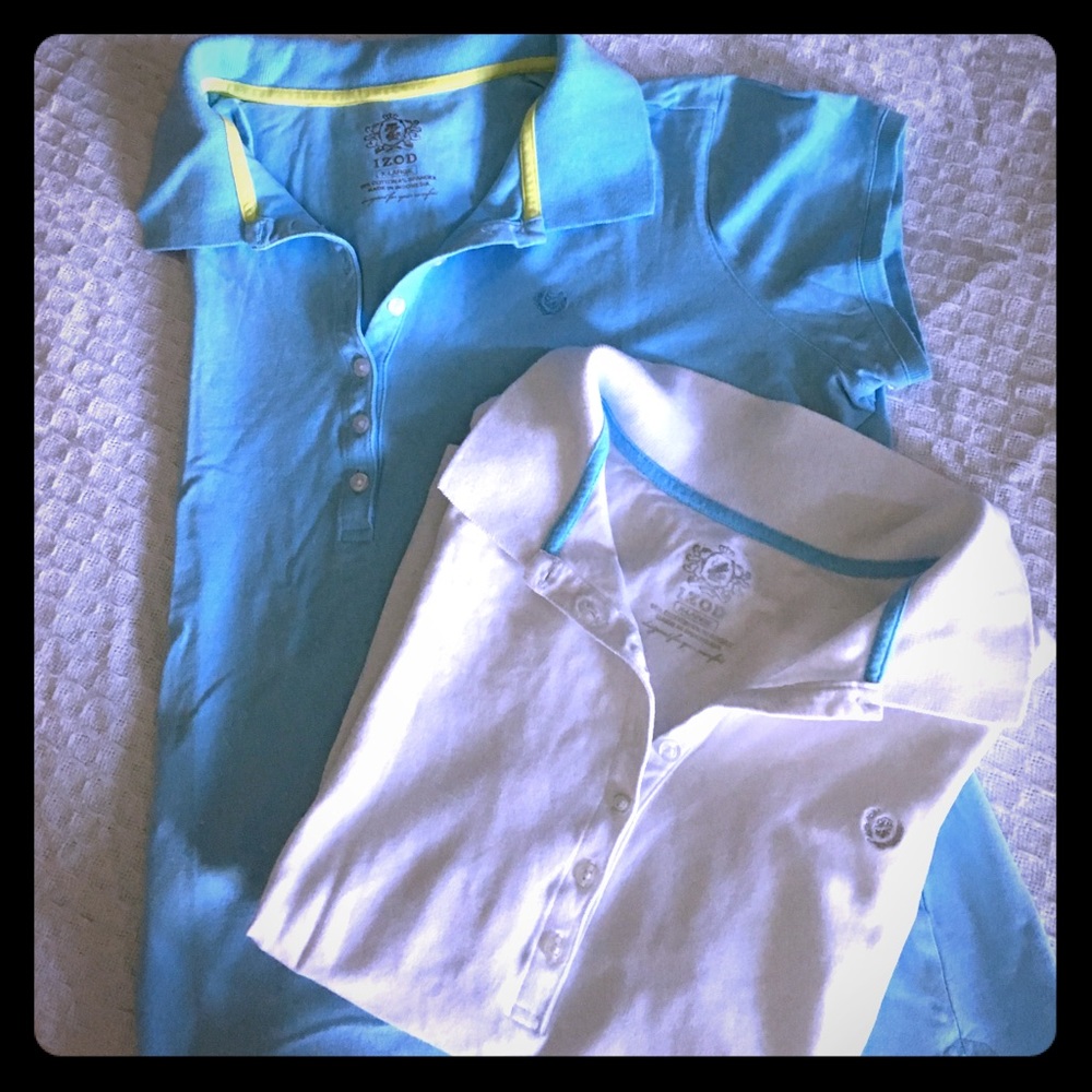 Pair of Izod Polo style Tennis Tops 100% Cotton