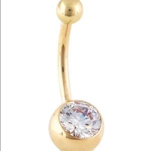 14kt yellow gold Navel/Belly Ring