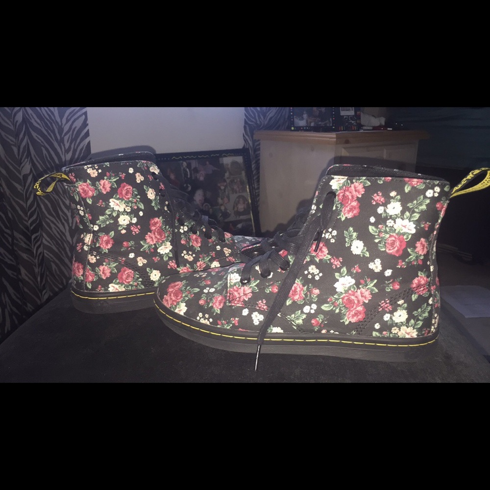 Floral Print Doc Martens