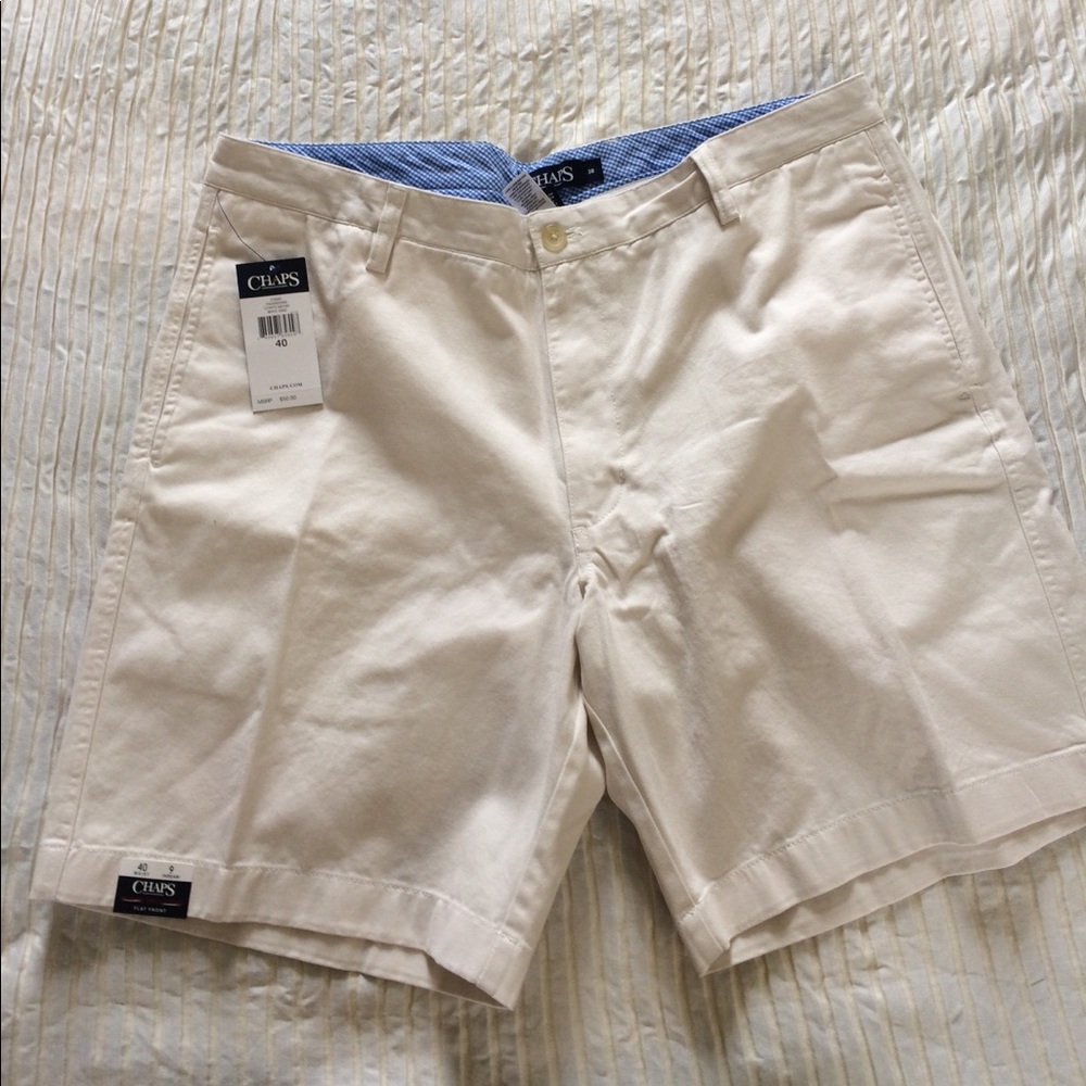 NWT cream Chaps shorts