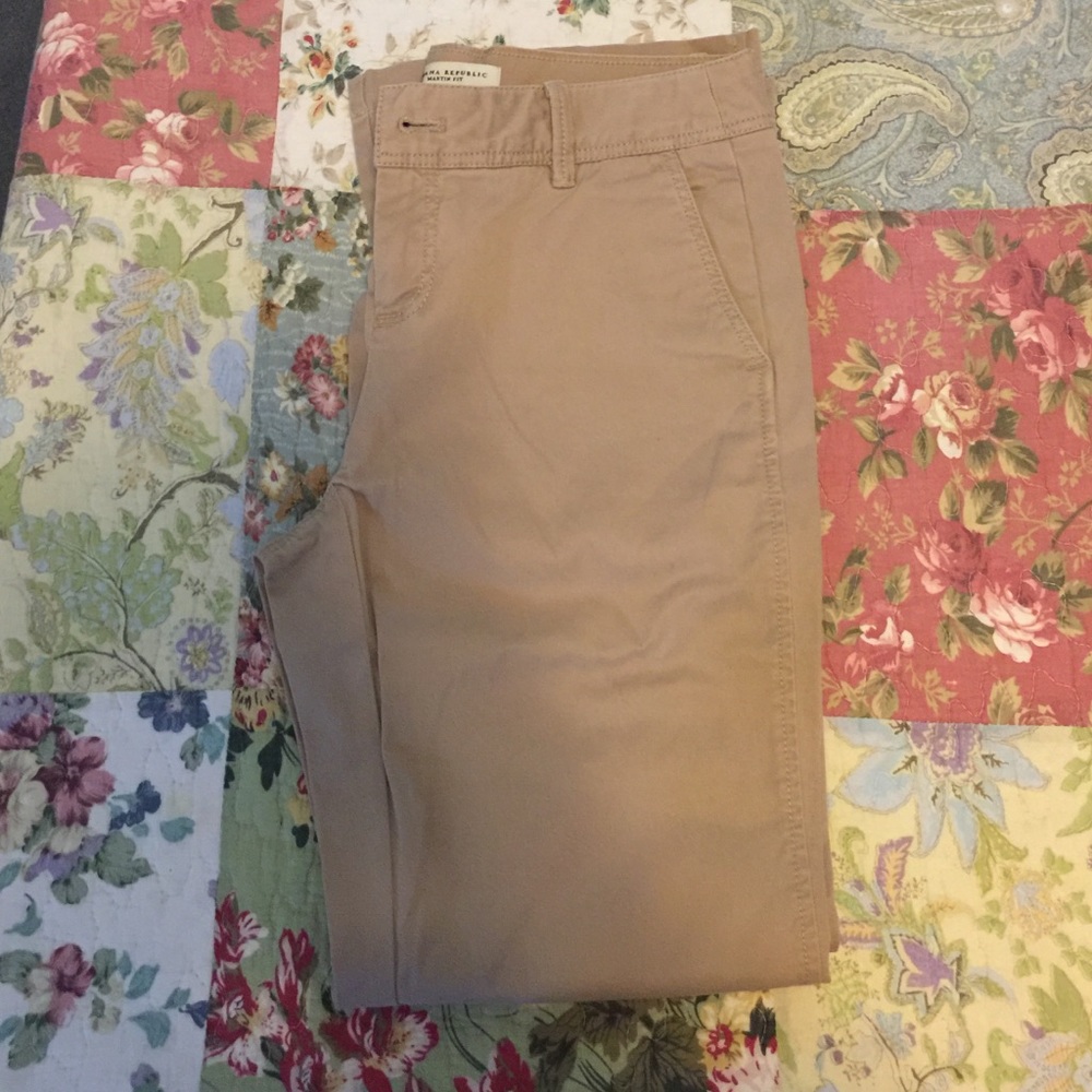 Banana republic khaki bootcut pants