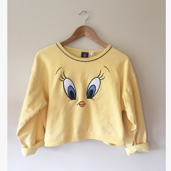 yellow tweety bird sweatshirt