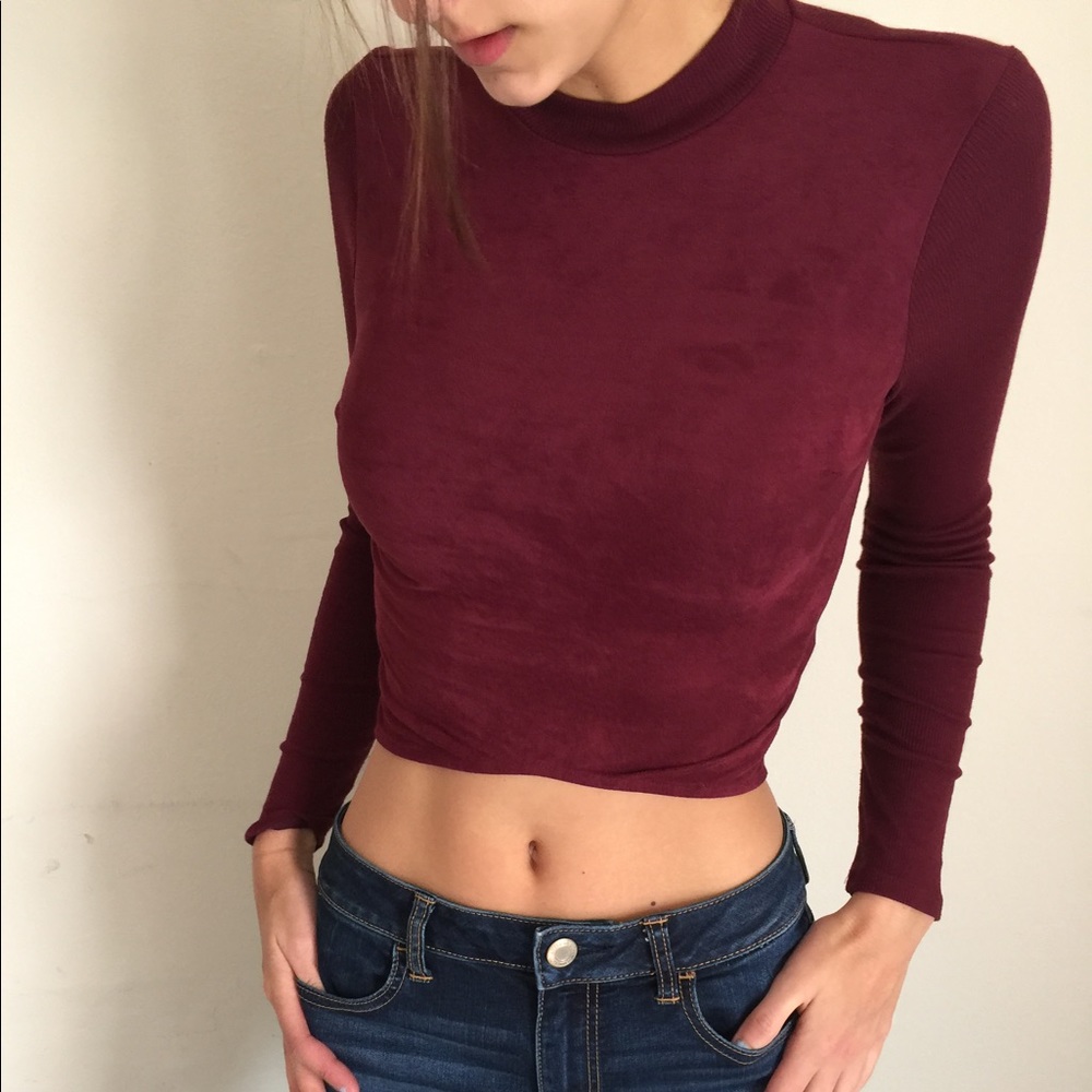 🌹3 for $10 sale🌹Long Sleeve Crop Top