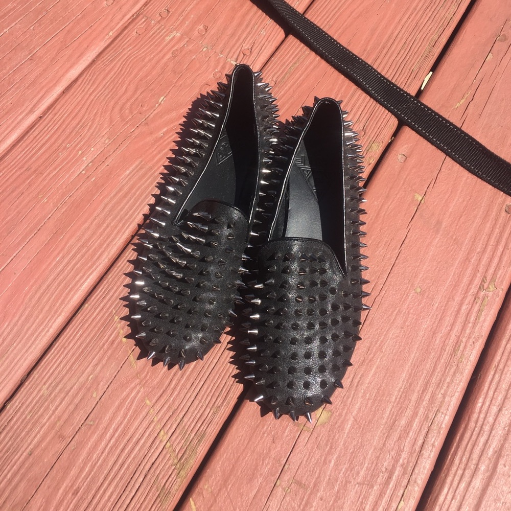 Spiked UNIF slip ons