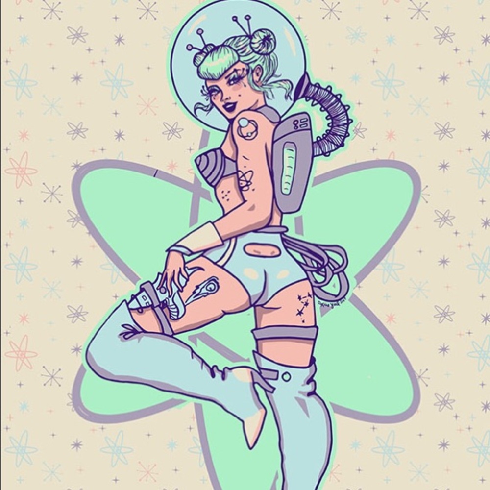 Space Dame Print