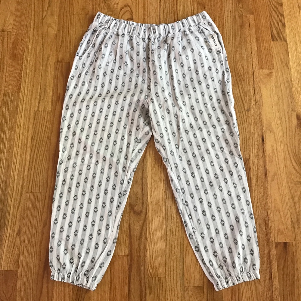 NWT: Cotton double weave Beach Joggers