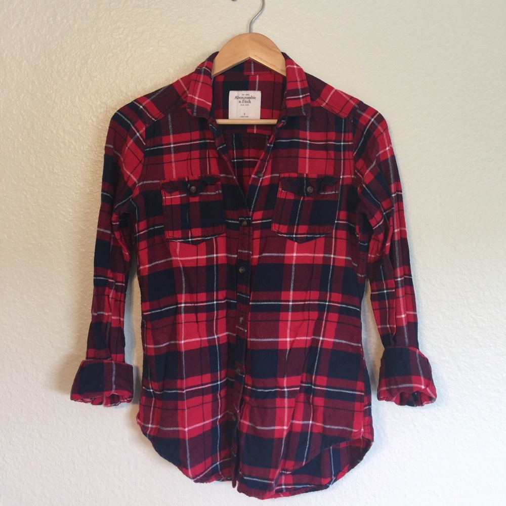 Abercrombie and Fitch women's plaid shirt