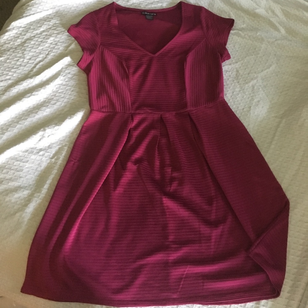 Sexy Magenta / Plum Paper Doll Plus Size Dress