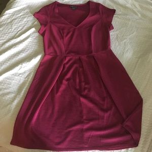 Sexy Magenta / Plum Paper Doll Plus Size Dress