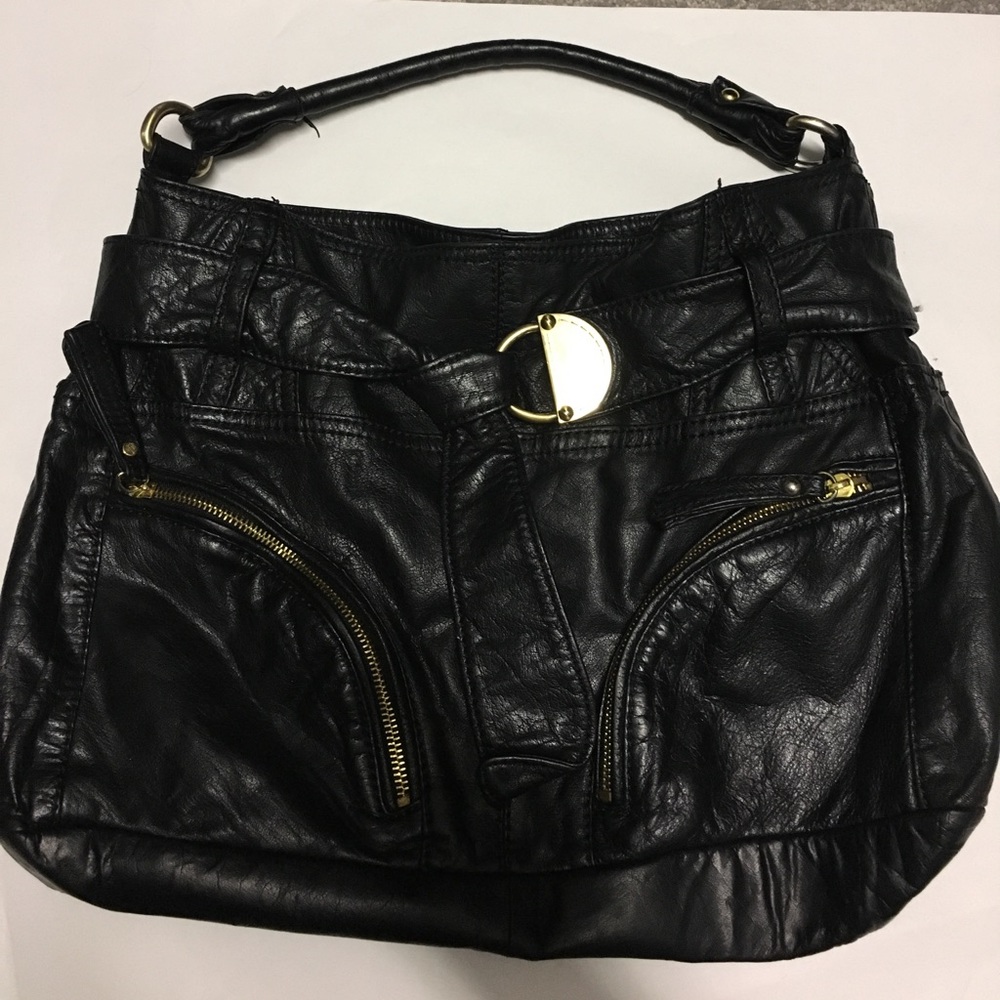 Steven by Steve Madden black leather purse