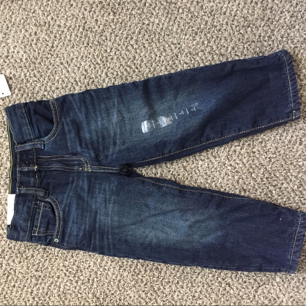 GAP Toddler boy fleece lined loose fit jeans.