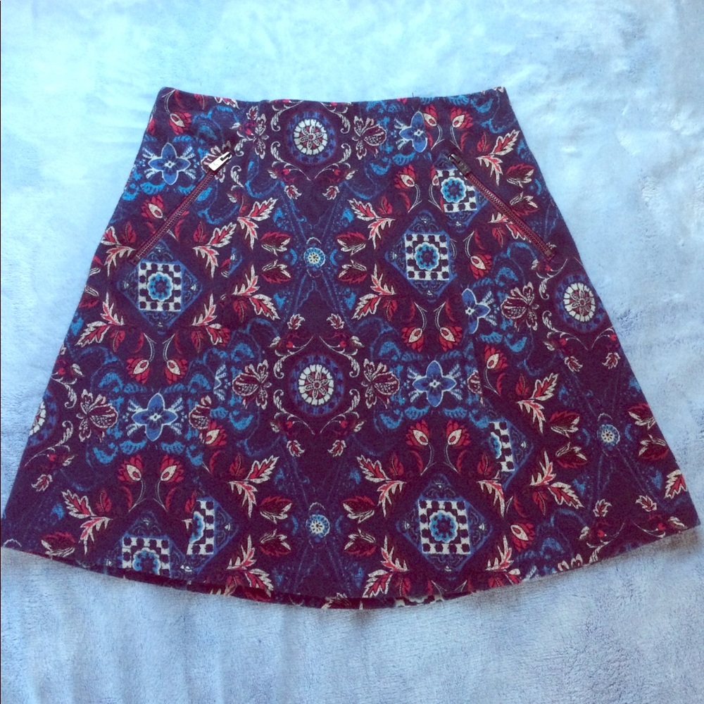 Hollister Vintage Pattern Skater Skirt