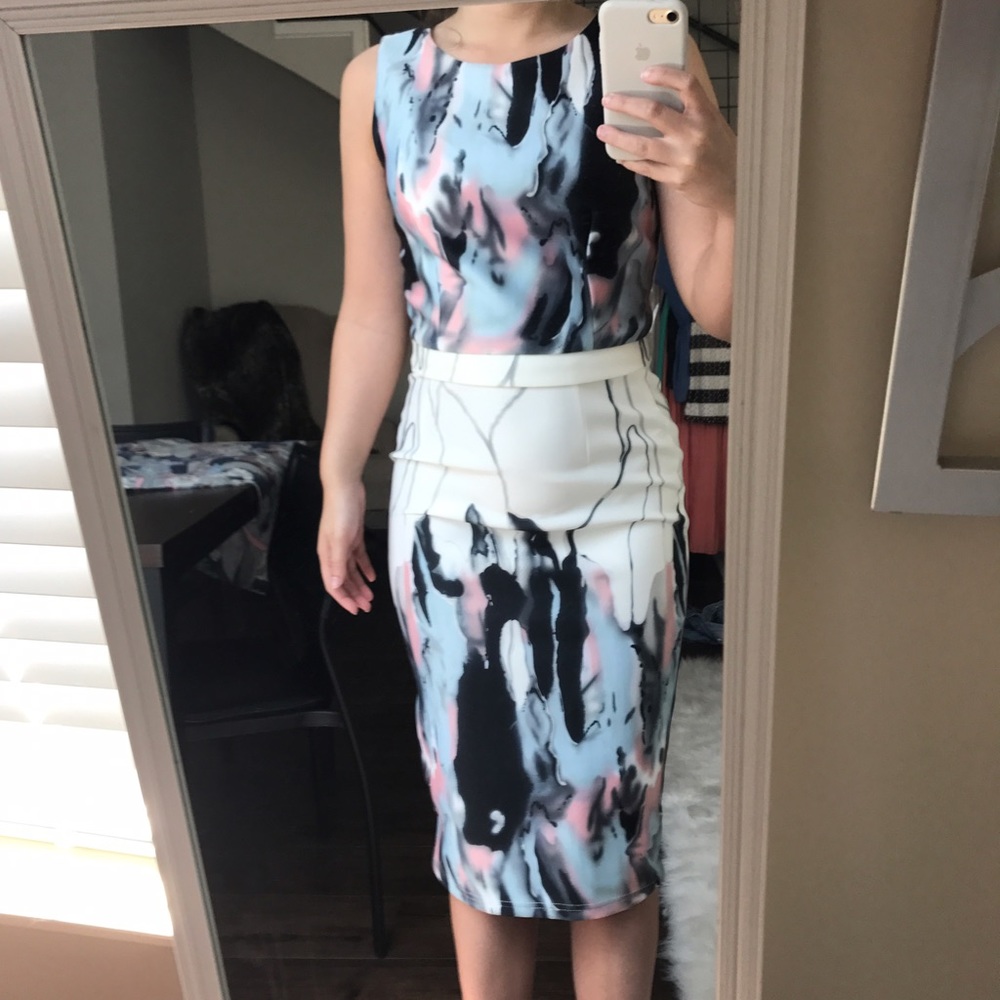 Watercolor set -- worn once to NOLA fashion week