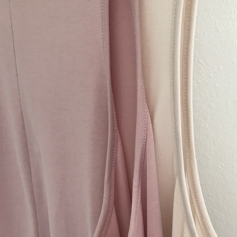 LAST - Smooth pink criss cross tank