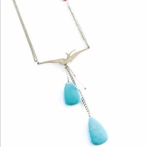 Soaring Bird Turquoise Necklace