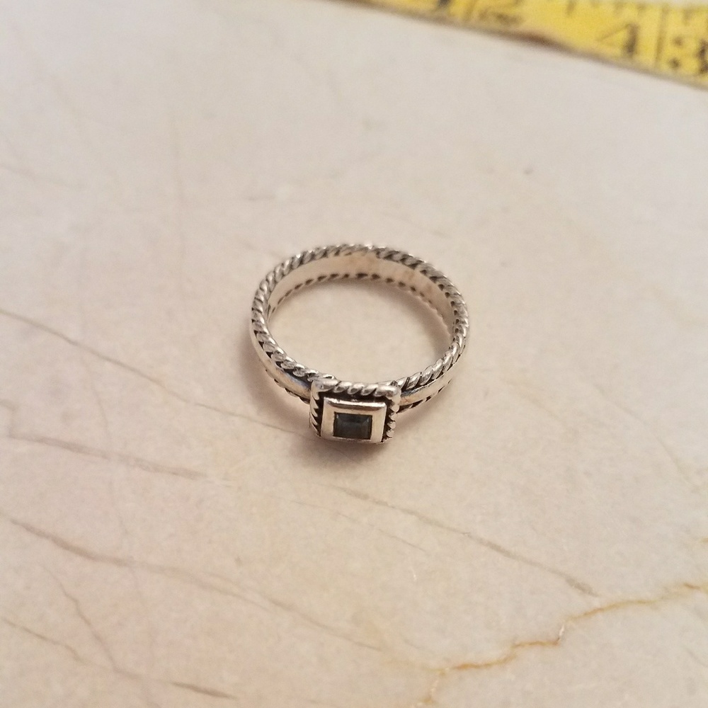 Sterling silver aquamarine Ring