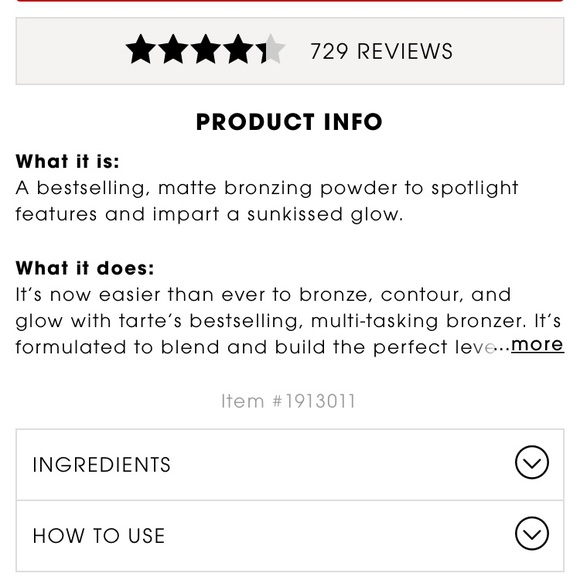 Tarts Amazonian Clay Waterproof Bronzer - Picture 3 of 4