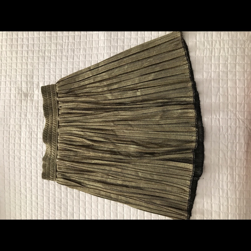 Vintage gold metallic skirt