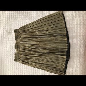 Vintage gold metallic skirt