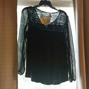 Lucky brand bohemian tunic top