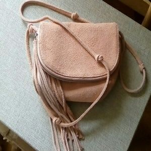 ASO Lydia Martin Kimchi Blue Peach Suede Purse