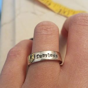 Fearless ring with horseshoe accent