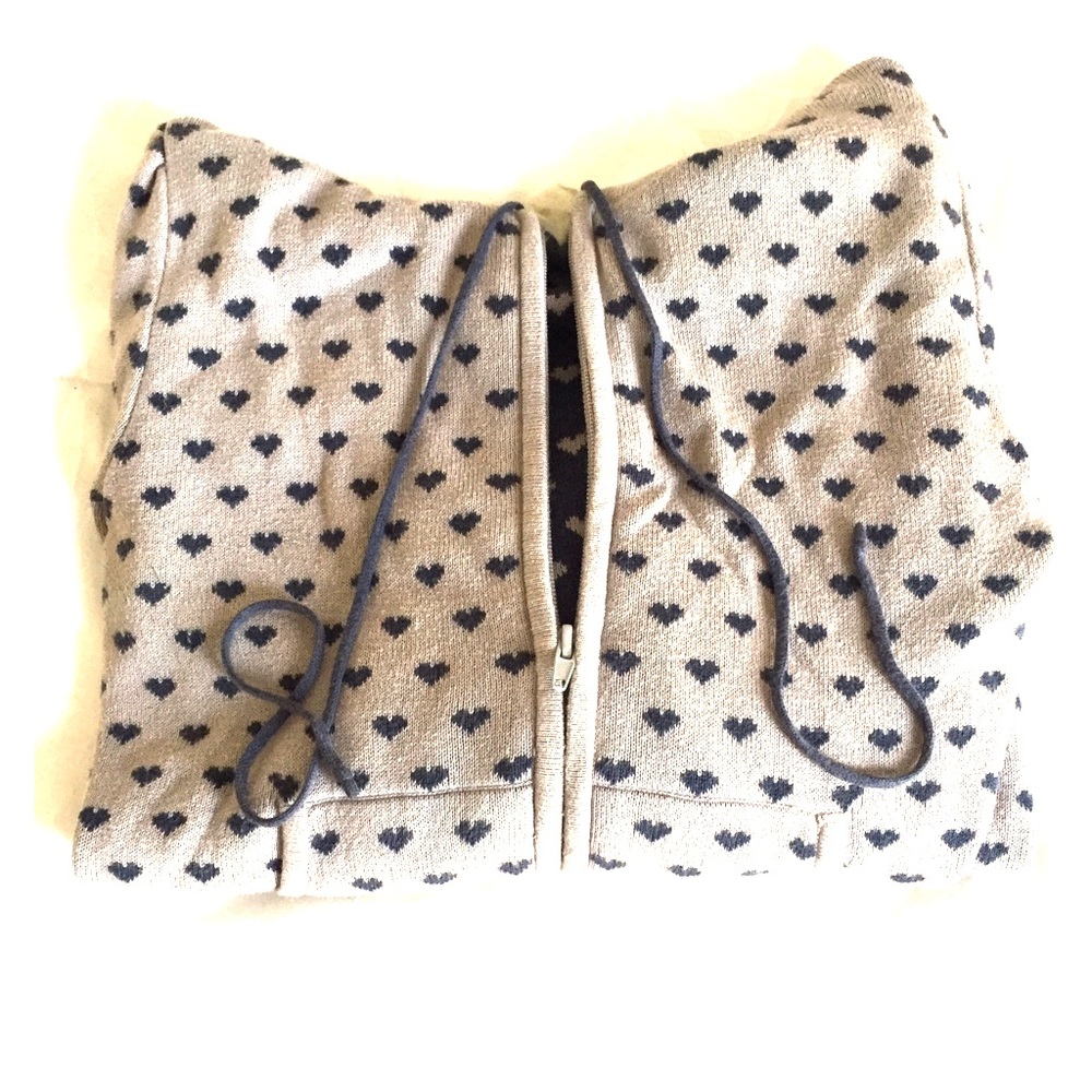 Delias hooded zip-up sweater