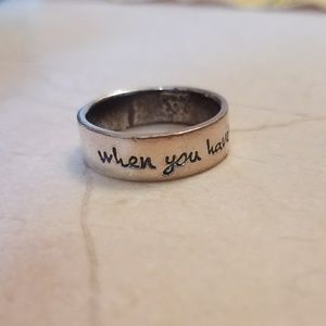 Sterling silver ring "Anything is possible"