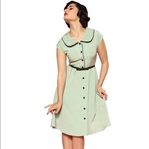 Rock Steady Green Meadow dress Pinup swing