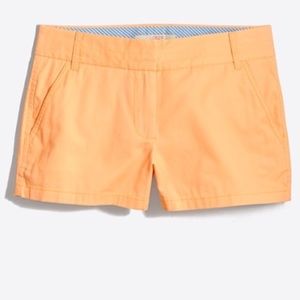 Jcrew 3" chino short NEON orange cantaloupe
