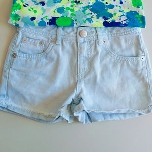 Justice 10R Light Blue Jean Shorts