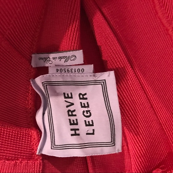 Hot pink Herve leger bandage dress - Picture 5 of 8