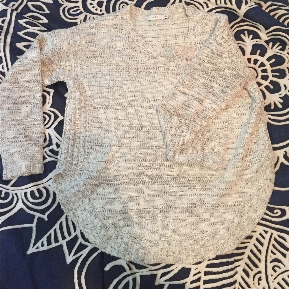 Lush Gray Sweater. Size SM
