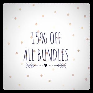 15% off all bundles!!