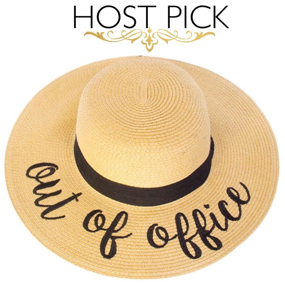 5⭐️ RATED! 3X HP🌴JUST IN OUT OF OFFICE floppy hat - Picture 2 of 5