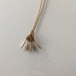 J. Crew long gold tassel necklace